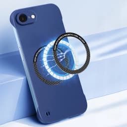 16E For Magsafe Magnetic Frameless Case for iPhone 17 16 E 16 Pro Max Hard Matte Wireless Charging Back Cover Shell
