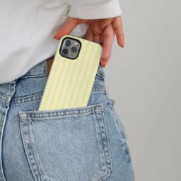 Butter Yellow Striped Phone Case Coquette Girly Summer IPhone 17 16 15 14 13 12 11 Pro Max Plus Mobile Phones Iphone 17 Cover