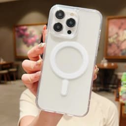 Clear Magnetic Case For Apple iPhone 16 15 14 13 12 11 Pro Max Plus 13 Mini XS Max XR 8 7 SE SE2 With Magsafe Transparent Cover