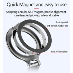 NEW Magnetic Cold Shoe Phone Holder Adapter with 1/4" Screw Magsafe Phone Tripod Mount for iPhone 16-12 DSLR Camera Monitor