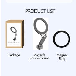 NEW Magnetic Cold Shoe Phone Holder Adapter with 1/4" Screw Magsafe Phone Tripod Mount for iPhone 16-12 DSLR Camera Monitor