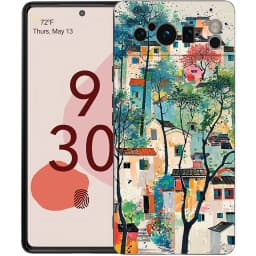 Phone Case Cover for Google Pixel/9/8/7/6/7A/6A/Pro Shockproof Soft TPU 9/Pro/XL Shell Capas Fundas Abstract Flower Market Coque
