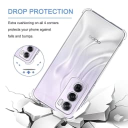 Four-Corners Shockproof TPU Case for OPPO Reno 12 Pro 5G Protective Cover Clear Capa Fundas Coque