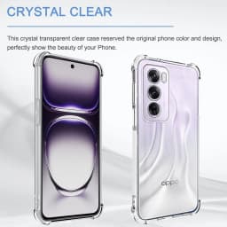 Four-Corners Shockproof TPU Case for OPPO Reno 12 Pro 5G Protective Cover Clear Capa Fundas Coque