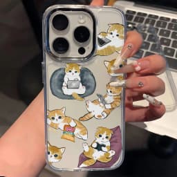 New Cute M-mofusands Cat Phone Case For Google Pixel 10 9 8 7 8A 9A XL Pro 4G 5G Transparent Soft Silicone TPU Back Cover