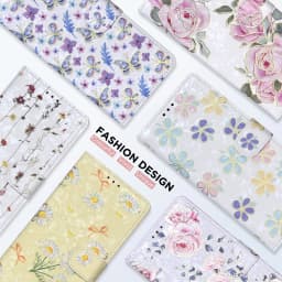 Wallet Floral Leather Phone Case For Samsung Galaxy S25 Edge S25 Ultra S25 Plus S25 S24 S23 S23 Fe S22 S21 S20 S10 E S9 Plus