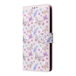 Wallet Floral Leather Phone Case For Samsung Galaxy S25 Edge S25 Ultra S25 Plus S25 S24 S23 S23 Fe S22 S21 S20 S10 E S9 Plus
