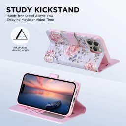 Wallet Floral Leather Phone Case For Samsung Galaxy S25 Edge S25 Ultra S25 Plus S25 S24 S23 S23 Fe S22 S21 S20 S10 E S9 Plus