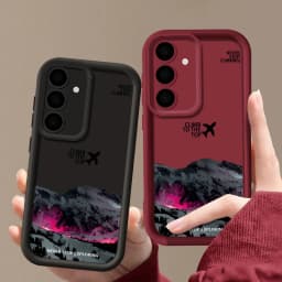 Dark Snow Mountain Case For Samsung Galaxy S25 S26 S24 Ultra S23 S22 S21 FE A17 A37 A57 A15 A16 A26 A35 A36 A54 A55 A56 5G Capa