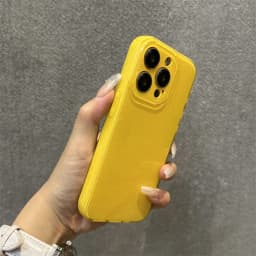 Bright Fluorscent Yellow Glitter Phone Case For iPhone 17 16 15 13 14 12 11 Pro Max 16e XS XR X 7 8 Plus SE Soft Silicone Cover