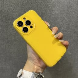 Bright Fluorscent Yellow Glitter Phone Case For iPhone 17 16 15 13 14 12 11 Pro Max 16e XS XR X 7 8 Plus SE Soft Silicone Cover