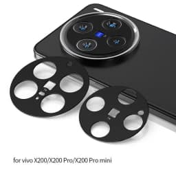 Aluminum Metal Rear Camera Lens Glass for vivo X200 Pro Mini Lens Screen Protector Full Cover Glass Lens Ring Film vivo X200Pro