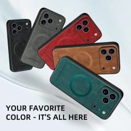 Magnetic Leather Case for Apple iPhone 17 Pro Max 13 12 14 15 16 17Pro MacSafe Luxury Wireless Charge Shockproof MagSafe Cover