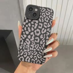 Animal Minimalist Gray Leopard Print Case For Samsung Galaxy S26 A56 A16 A35 A55 A34 A54 S25 Ultra S24 FE S23 Plus S22 S21 Cover
