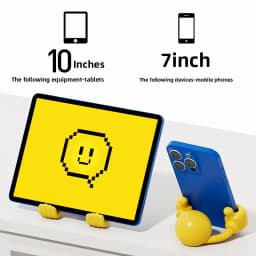 Cartoon Desktop Decor Smiley Rotating Thumb Phone Tablet Stand Creative Plastic Lazy Phone Holder