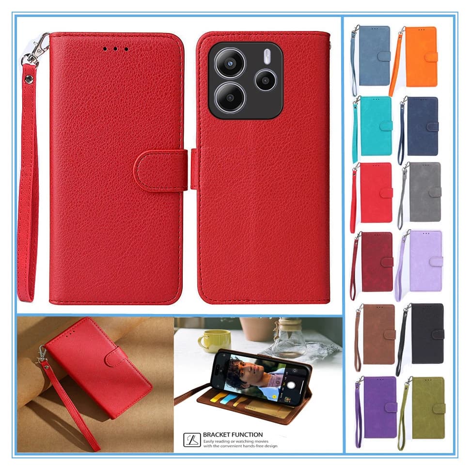Flip Case For Xiaomi Redmi Note 14 Pro Phone Case Etui On Redmi Note 14 Pro Plus Cover Redmi Note14 5G 4G Xaomi Redmi Note 14s