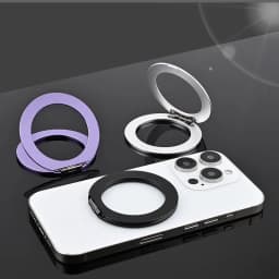 New alloy magnetic phone holder 360 ° rotating lazy person holder Magsafe magnetic ring buckle holder For iPhone Samsung Google