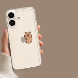 Cute Cartoon Capybara Clear Phone Case For iPhone 18 17 16 15 14 11 12 13 Pro Max Plus Mini 7 8 Transparent Cover Fundas Skin