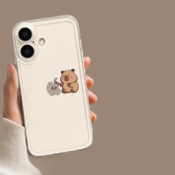Cute Cartoon Capybara Clear Phone Case For iPhone 18 17 16 15 14 11 12 13 Pro Max Plus Mini 7 8 Transparent Cover Fundas Skin
