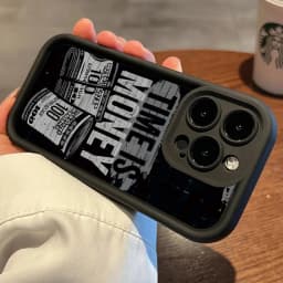 Time Is Money Printed Phone Case for Samsung Galaxy S25 S24 Ultra S22 S23 FE S25 A14 A15 A34 A35 A32 A52 A53 A54 A55 A165G Cover