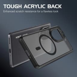 Transluent Case for Magsafe Magnetic Wireless Charge Back Matte Hard Plastic Soft Bumper Cover for Honor 200 200Pro Lite