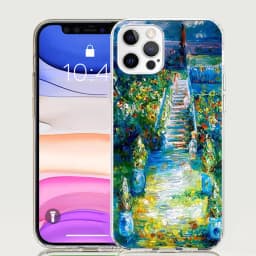 Claude Monet Garden Lotus Bridge Case Phone Cover for Apple iphone 16 15 14 13 12 Mini 11 Pro Max 16E X XS XR 7 Plus 8 + SE 2020