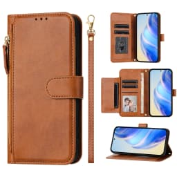 Zipper Leather Phone Wallet Case For Moto G72 G62 G52 G32 G22 G71 G51 G41 G31 G60 G30 G10 E32 E7 Power G Play Edge 30 Flip Cover