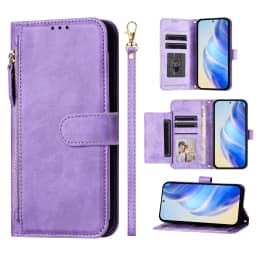 Zipper Leather Phone Wallet Case For Moto G72 G62 G52 G32 G22 G71 G51 G41 G31 G60 G30 G10 E32 E7 Power G Play Edge 30 Flip Cover