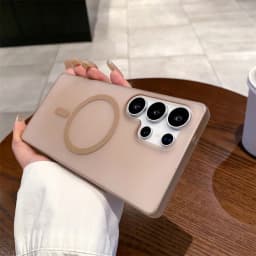 S25Ultra Slim Matte Magsafe Wireless Charging Case For Samsung S25 S24 S23 S22 S21 S20 FE Plus Ultra Frosted Translucent Cover