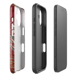 Crimson Veins Phone Case for iPhone 17 16 15 14 13 12 11 X XS XR XSMAX 7 8 Air Pro Max Plus Luxury Double-layer Back Cover