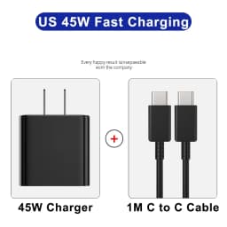 For Samsung PD 45W Super Fast Charger For Samsung Galaxy S25 S24 S22 S23 Ultra A56 A55 5G Type C Fast Charge Cable Phone Adapter