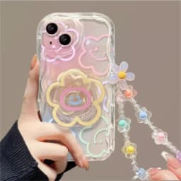 Flower Bracket Bracelet Case For Samsung Galaxy A56 5G A55 A36 A16 A15 A54 A14 A34 A35 A26 A23 A24 A52 A53 A05 A05S A06 A25 A32