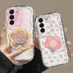 Flower Bracket Bracelet Case For Samsung Galaxy A56 5G A55 A36 A16 A15 A54 A14 A34 A35 A26 A23 A24 A52 A53 A05 A05S A06 A25 A32