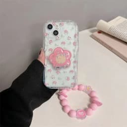 Flower Bracket Bracelet Case For Samsung Galaxy A56 5G A55 A36 A16 A15 A54 A14 A34 A35 A26 A23 A24 A52 A53 A05 A05S A06 A25 A32