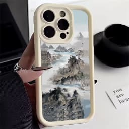 Chinese Architecture Landscape Soft Silicone Case For Xiaomi Redmi Note 11 12 Turbo 13 Pro Max Plus 12S 11S 10S 10 12C 13C Cover