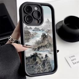 Chinese Architecture Landscape Soft Silicone Case For Xiaomi Redmi Note 11 12 Turbo 13 Pro Max Plus 12S 11S 10S 10 12C 13C Cover