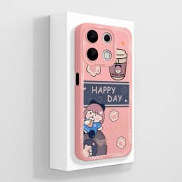 Cover For Xiaomi Redmi Note 13 Pro 4G Cases Coque Cartoon Pattern Cat Liquid Soft Silicone Luxury Bumper For Redmi Note13 Fundas