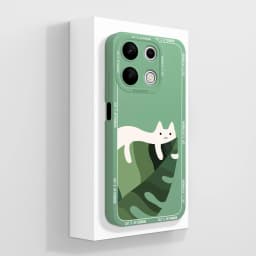 Cover For Xiaomi Redmi Note 13 Pro 4G Cases Coque Cartoon Pattern Cat Liquid Soft Silicone Luxury Bumper For Redmi Note13 Fundas