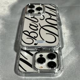 Creative English Letters Phone Case For iPhone 17 16e 16 15 14 13 12 11 Pro Max X XR XS 8 7 Air Plus SE2 Transparent Soft Cover