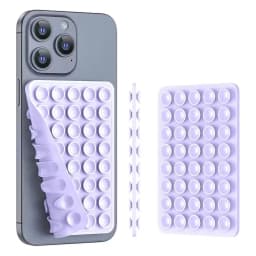 Double Sided Silicone Suction Cup Phone Holder Silicon Phone Accessory Compatible with Iphone /Android, Ideal for Use on Mirrors