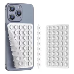Double Sided Silicone Suction Cup Phone Holder Silicon Phone Accessory Compatible with Iphone /Android, Ideal for Use on Mirrors