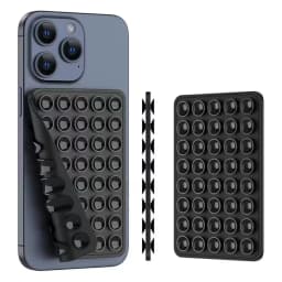 Double Sided Silicone Suction Cup Phone Holder Silicon Phone Accessory Compatible with Iphone /Android, Ideal for Use on Mirrors