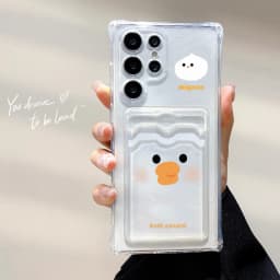 Card Holder Case For Samsung A56 5G A55 A06 A05s A36 A16 A15 A05 A35 A34 A26 A53 A52 A33 A32 A14 A13 A25 Silicone Animal Cover
