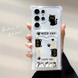 Card Holder Case For Samsung A56 5G A55 A06 A05s A36 A16 A15 A05 A35 A34 A26 A53 A52 A33 A32 A14 A13 A25 Silicone Animal Cover
