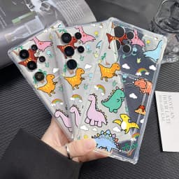 Card Holder Case For Samsung A56 5G A55 A06 A05s A36 A16 A15 A05 A35 A34 A26 A53 A52 A33 A32 A14 A13 A25 Silicone Animal Cover