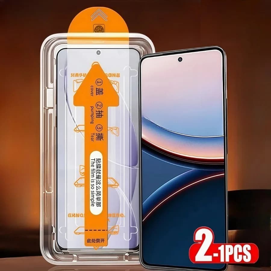 2Pcs Premium Easy Install Tempered Glass For Honor 400 300 GT Pro Lite One Click Easy Install film X70i X60 X50i X9c X8c X7c