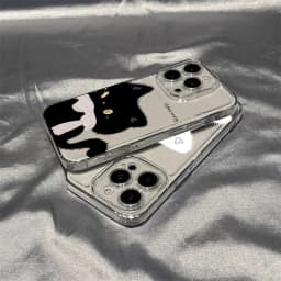 Cartoon Black White Cat Couple Phone Case For Samsung Galaxy A17 A16 A15 A35 A55 A37 A57 S25 S26 Ultra S23 S22 Plus S24FE Cover