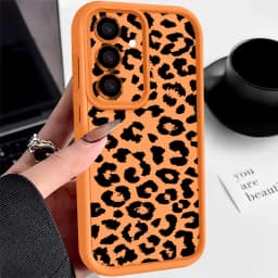 Leopard Print Case For Samsung Galaxy A56 5G A55 A54 A36 A17 A37 A27 A26 A57 A16 A18 S26 FE S21 S22 S23 S24 S25 Ultra Capa Funda