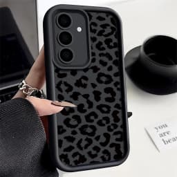 Leopard Print Case For Samsung Galaxy A56 5G A55 A54 A36 A17 A37 A27 A26 A57 A16 A18 S26 FE S21 S22 S23 S24 S25 Ultra Capa Funda