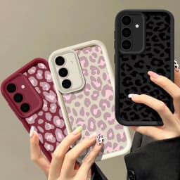 Leopard Print Case For Samsung Galaxy A56 5G A55 A54 A36 A17 A37 A27 A26 A57 A16 A18 S26 FE S21 S22 S23 S24 S25 Ultra Capa Funda